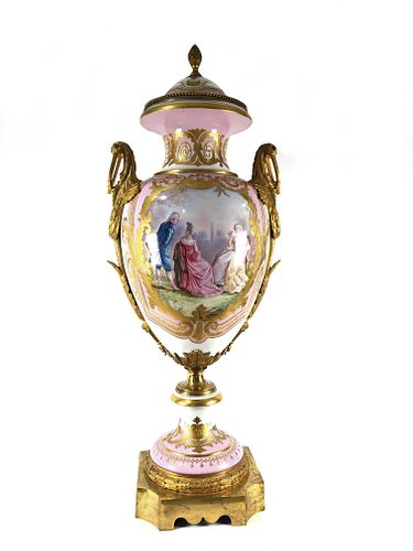 Antique Sevres Porcelain Vase of the 19th century