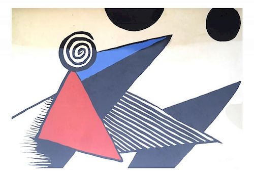 Alexander Calder, "Bonnet" Lithograph
