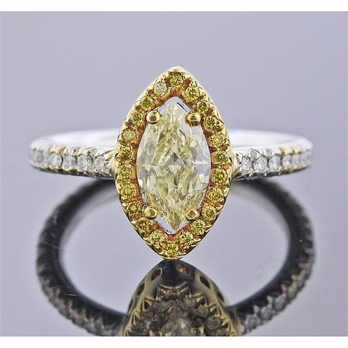 GIA 1.01ct Marquise Diamond Engagement Ring