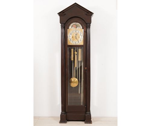 HERSCHEDE TALL CASE CHIME CLOCK