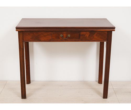 ENGLISH CHIPPENDALE GAMING TABLE