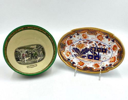 Two English Ceramic Wares, Worcester and Adams