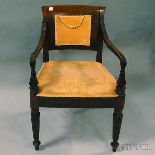 Anglo-Indian Carved Armchair