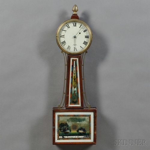 Mahogany "Banjo" Clock