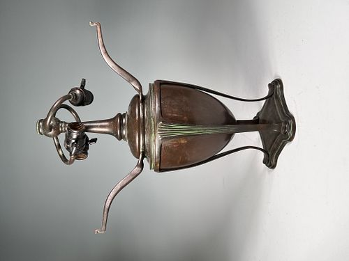 Tiffany Studios Bronze Greek Table Lamp Base