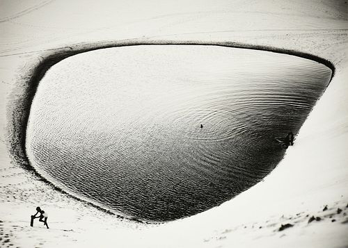 MORGAN MAASSEN (American b. 1996) A PHOTOGRAPH, "Untitled Waterhole," 21ST CENTURY,