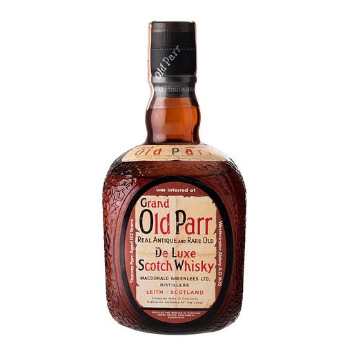 Grand Old Parr. De Luxe. Blended. Scotch Whisky.