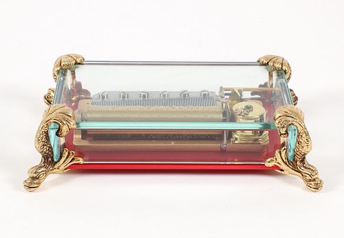 Reuge Swiss Glass Cased Music Box
