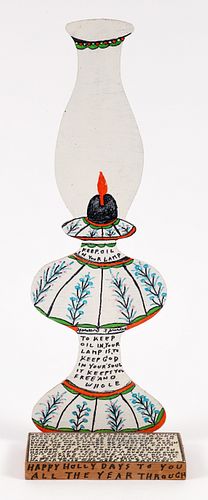 Howard Finster Keep Oil in Your Lamp 1993 Folk Art