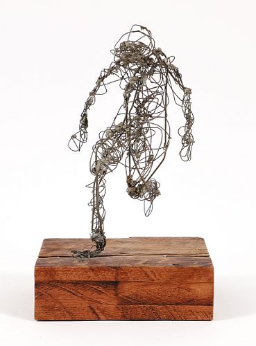 Fran Venardos Gialamas 1950s wire sculpture Figure in Motion