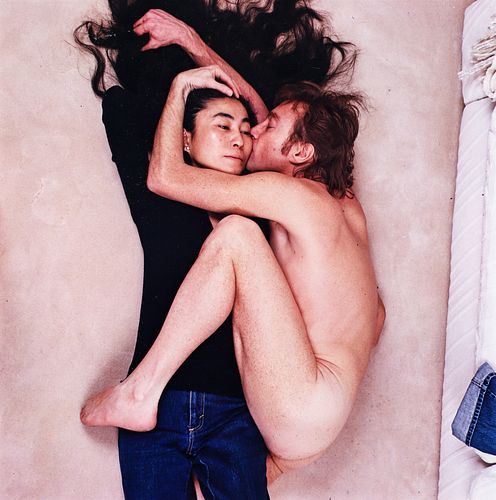 Annie Leibovitz 1980 John and Yoko Signed Photo