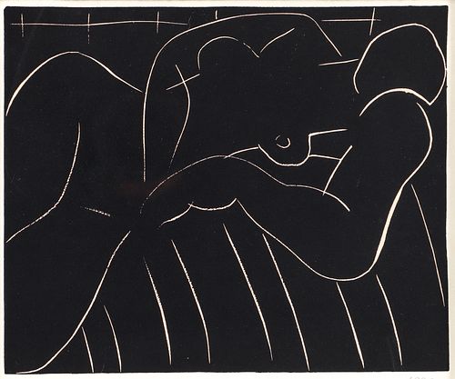 Matisse La Sieste 1938 original linocut 