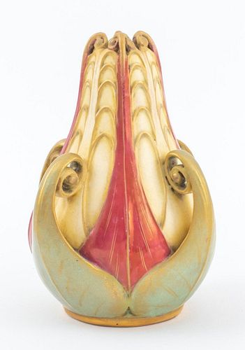 Paul Dachsel Turn Teplitz Art Nouveau Blossom Vase