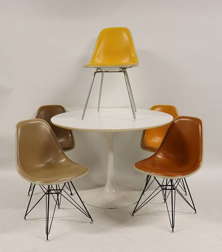 5 Eames / Herman Miller Chairs & A Saarinen Style