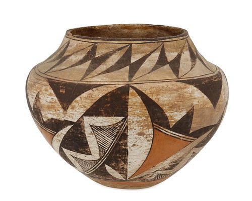An Acoma pottery olla