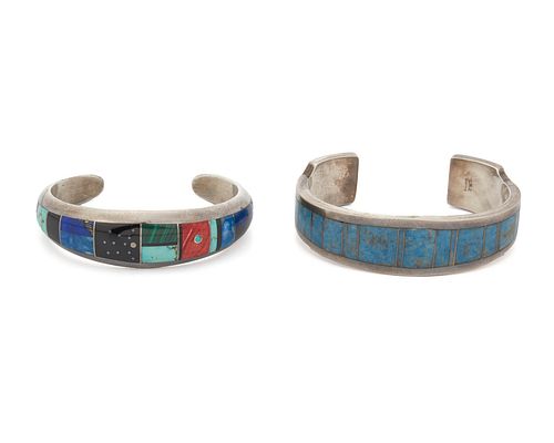 Two Southwest cuff bracelets