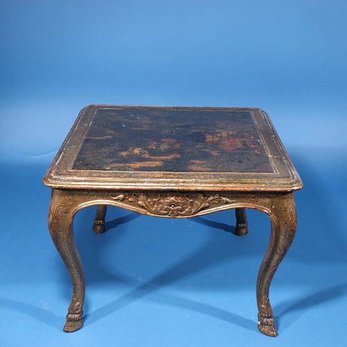 Chinese Lacquered Gilt Wood Table