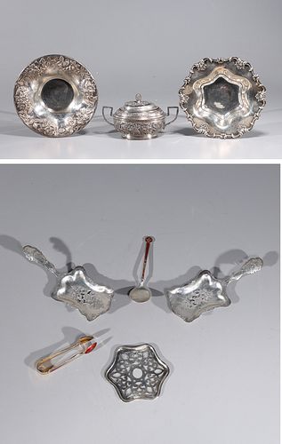 Group of Seven Sterling Silver Objects