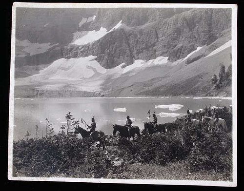 "Piegans On Trail, Iceberg Lake, Glacier N.P."