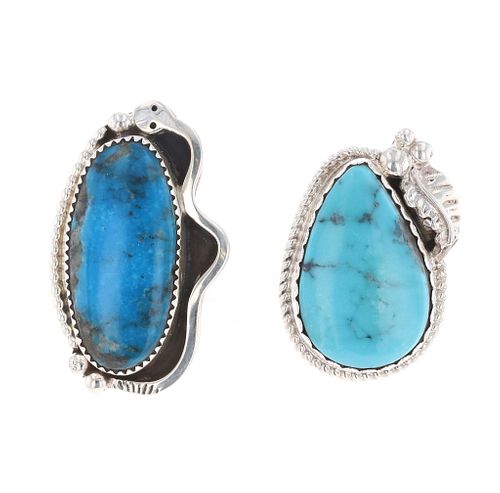 Navajo Bernadine Begay Tsosie Turquoise Rings