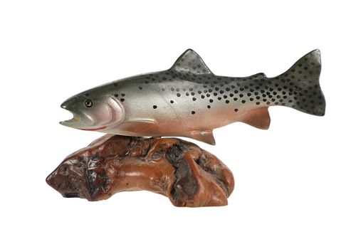 Big Sky Carvers Wooden Carved Rainbow Trout
