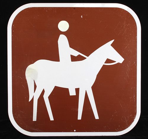 National Forest Horseback Riding Awareness Sign