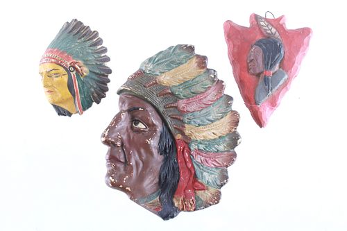 1920s-1950s Native American Design Chalkware