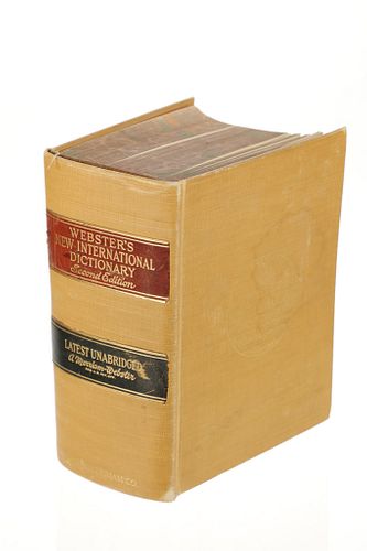 1950 1st Edition Webster's Unabridged Dictionary