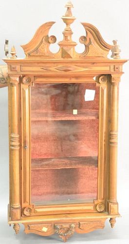 Walnut hanging cabinet, French 19th century. ht. 42", wd. 20"