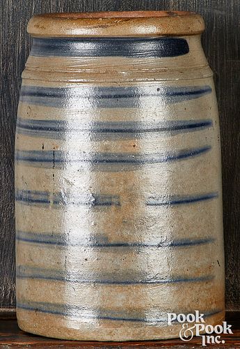 Western Pennsylvania stoneware wax sealer, 19th c.