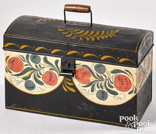 Very large toleware document box, early 20th c.