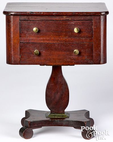 Miniature classical mahogany work table