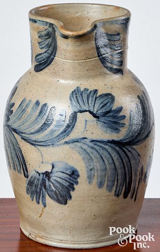 Fine stoneware pitcher, 19th c.