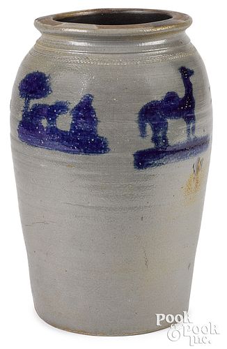 West Virginia two gallon stoneware jar