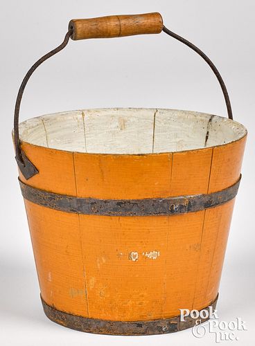 Shaker painted bucket, 19th c.