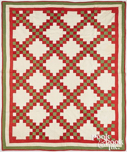 Pennsylvania patchwork Irish chain quilt
