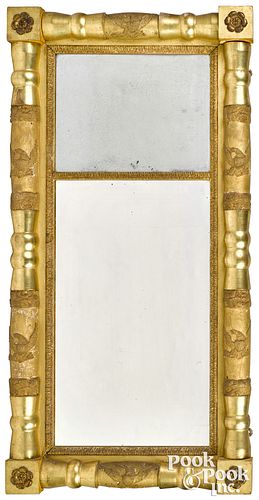 Late Federal giltwood mirror, ca. 1820