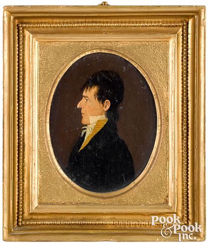 Jacob Eichholtz profile portrait of a gentleman