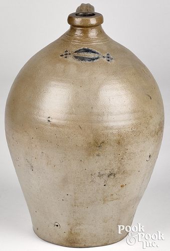New York stoneware jug, early 19th c.