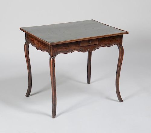 Louis XV Style Provincial Stained Fruitwood Writing Table