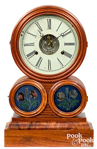 Ingraham Spectacle rosewood shelf clock, 19th c.