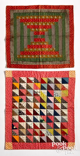 Two Pennsylvania patchwork doll quilts