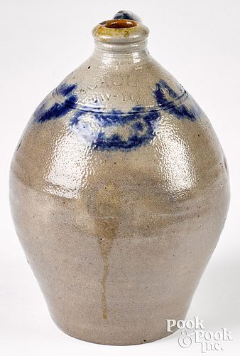 New York 1/2 gallon incised stoneware jug