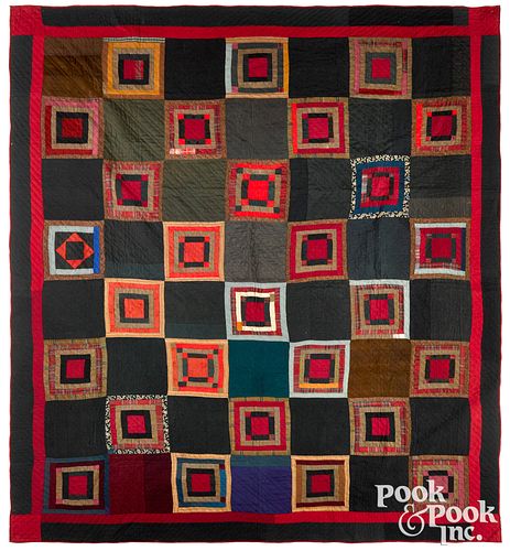 Amish stepping stones quilt, 19th c.