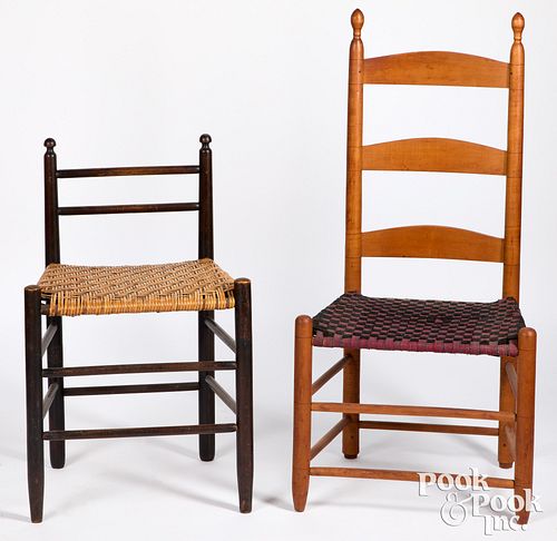 Two Shaker chairs, 19th c.