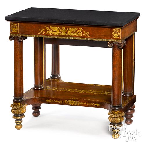 New York Classical mahogany pier table