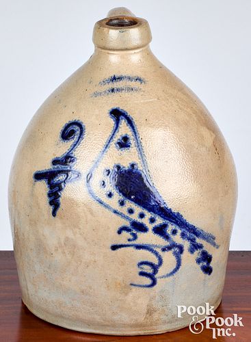 New York two gallon stoneware jug, 19th c.