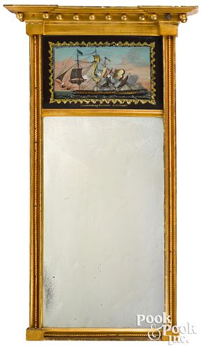 Federal giltwood mirror, ca. 1815