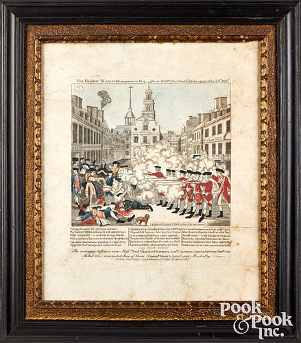 After Paul Revere engraving of the Boston Massacre