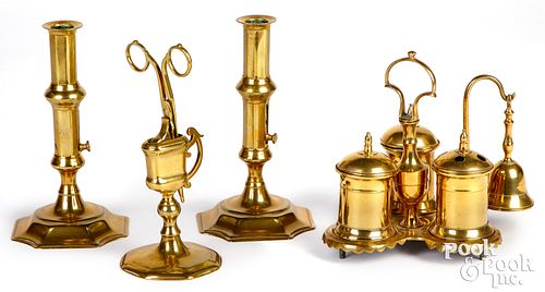 Group of English brass, 18th/19th c.